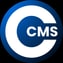 CCMS-logotyp: cirkulärt C med CMS i mitten